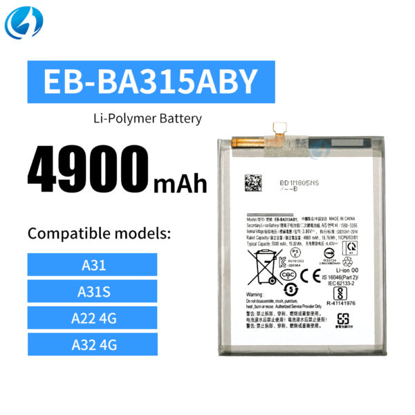 Factory Price EB-BA315ABY Mobile Phone Battery for Samsung A31 A31S A22 4G A32 4G