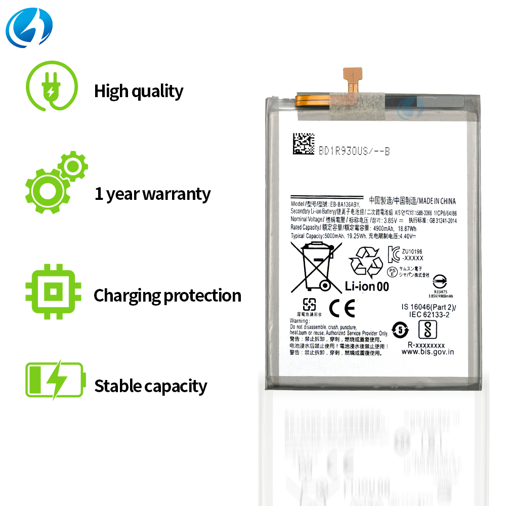 EB-BA136ABY 4900mah 100% New 0 Cycle Phone Battery for Samsung Galaxy A13 5G - Image 5