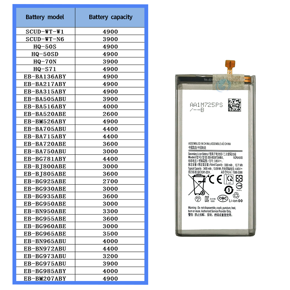 Factory Price EB-BG973ABU Phone Battery for Samsung S10 SM-G9730 G9730 3200mAh - Image 6
