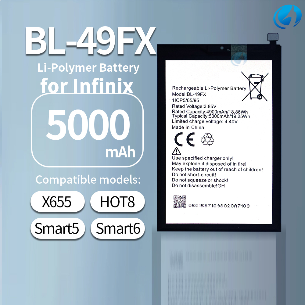 Original Capacity BL-49FX Phone Battery for Infinix X655 Hot 8 Hot 9 Smart 5 Smart 6