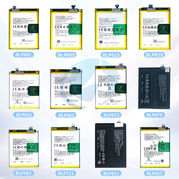 Mobile Phone Battery for OPPO A3S A5S Realme 8 / C1 / C2 / C17 /  V3 / 7i / 10 / 20A / GT Neo A53 2020 Reno 5 6 Pro 7 X5 1+7 8 9